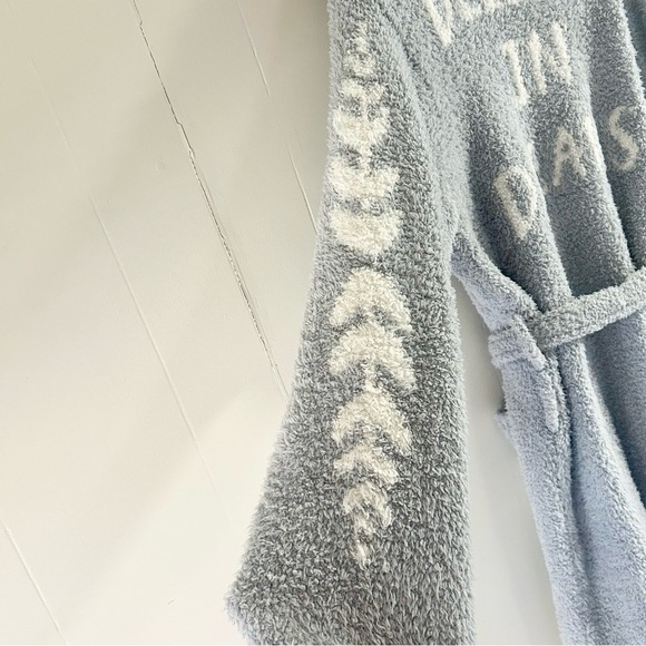 Barefoot‎ Dreams CozyChic Believe in Dreams Robe in Gray sz 1 - Picture 2 of 6